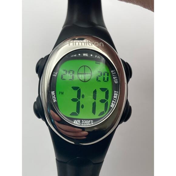 Armitron Women's Digital Multifunction Watch 27mm New Battery - Adjustable Band - Picture 3 of 5